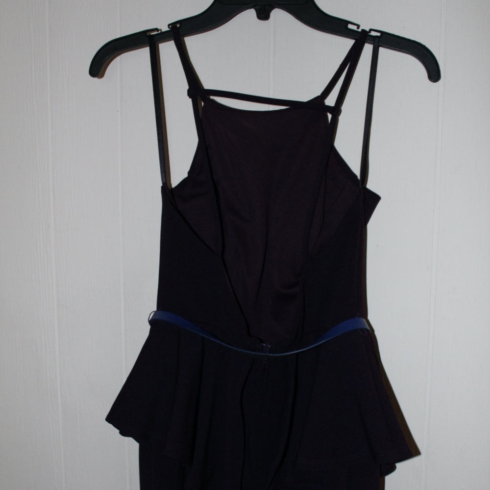 Jodi Kristopher Purple Peplum Dress